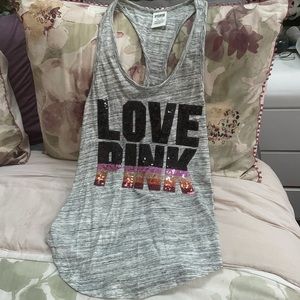 Victoria’s Secret pink Bling tank top